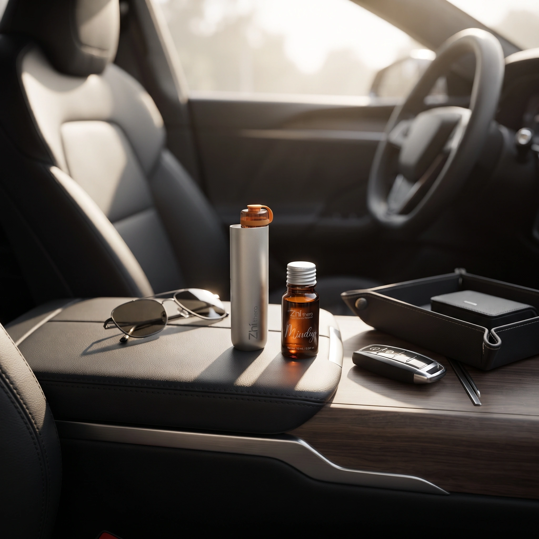 Zhithera D1 Mini waterless car diffuser with magnetic mount