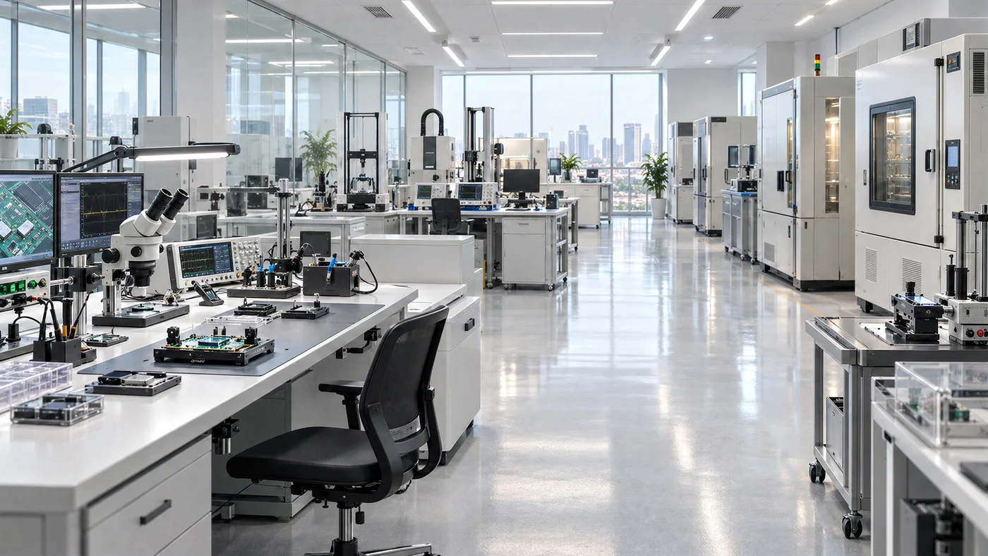 Electronics development benches and testing equipment